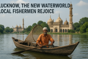 “Lucknow, The New Waterworld: Local Fishermen Rejoice”
