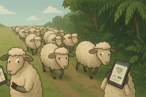 Sheep Employ Reverse Psychology: Decamp to Jungle for Better Bargains!