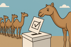 “Unprecedented Camel Voter Turnout Swings Rajasthan Election”